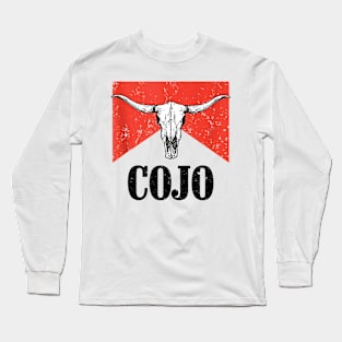 Vintage Cojo Bull Skull Country Music Long Sleeve T-Shirt